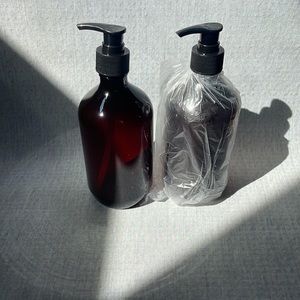 Set of “anything” pump bottles